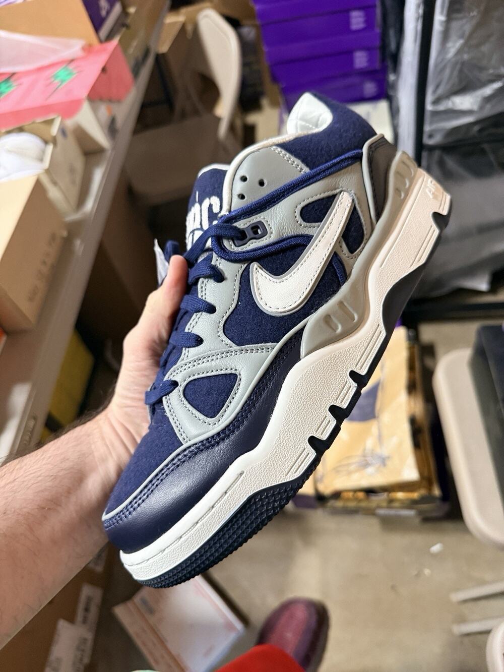 Size 10.5 - Nigo x Nike Air Force 3 SP College Pack - Midnight Navy